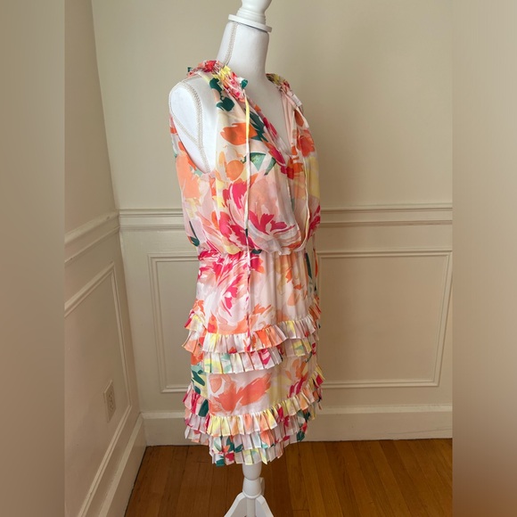Bright Floral Mini Dress - Picture 5 of 10